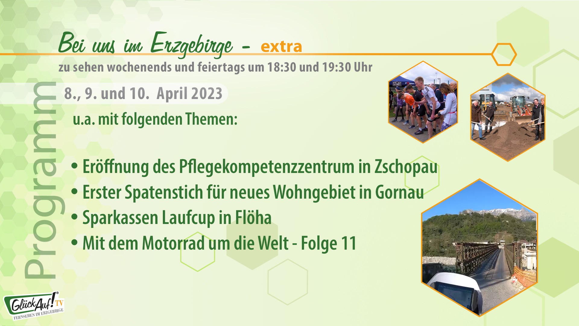 Bei uns im Erzgebirge - extra für das Wochenende der 14. Kalenderwoche 2023 Bei uns im Erzgebirge - extra für das Wochenende der 14. Kalenderwoche 2023