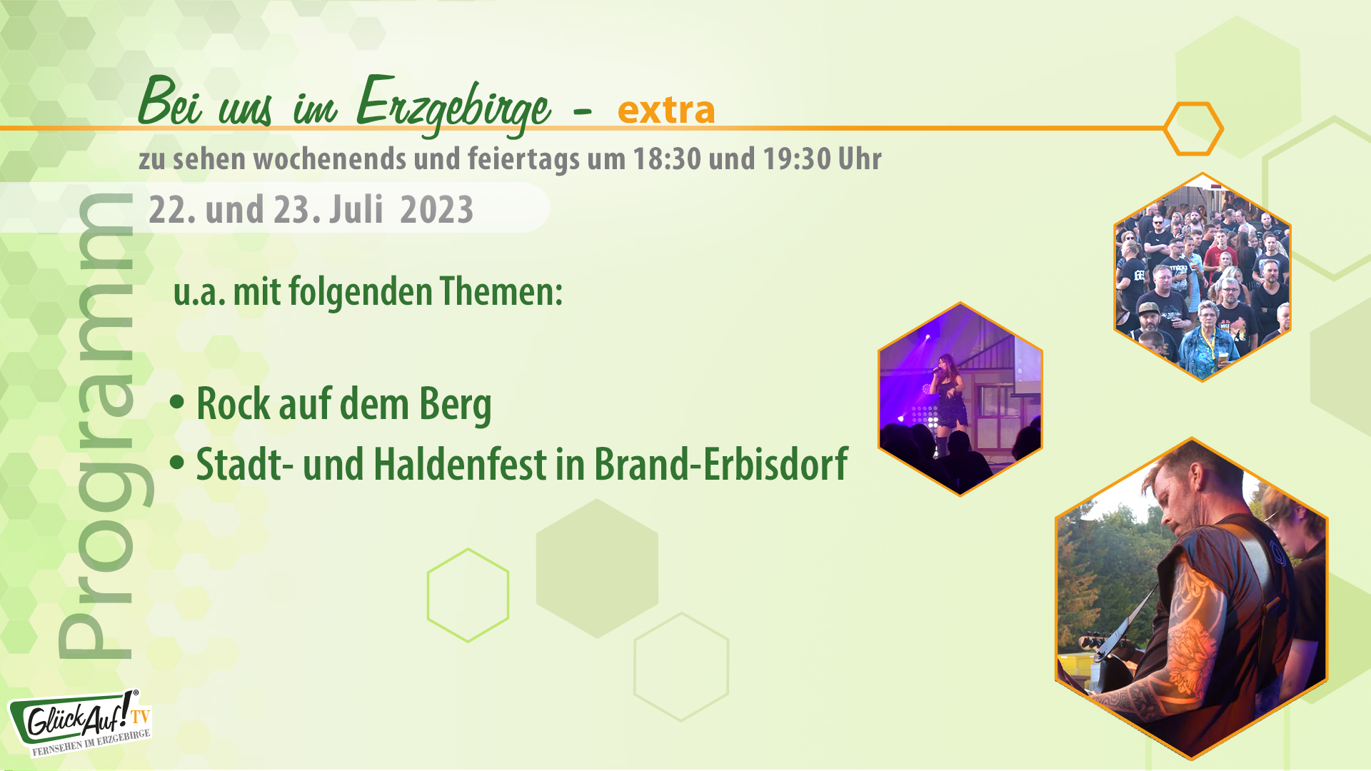 Bei uns im Erzgebirge - extra für das Wochenende der 29. Kalenderwoche 2023 Bei uns im Erzgebirge - extra für das Wochenende der 29. Kalenderwoche 2023