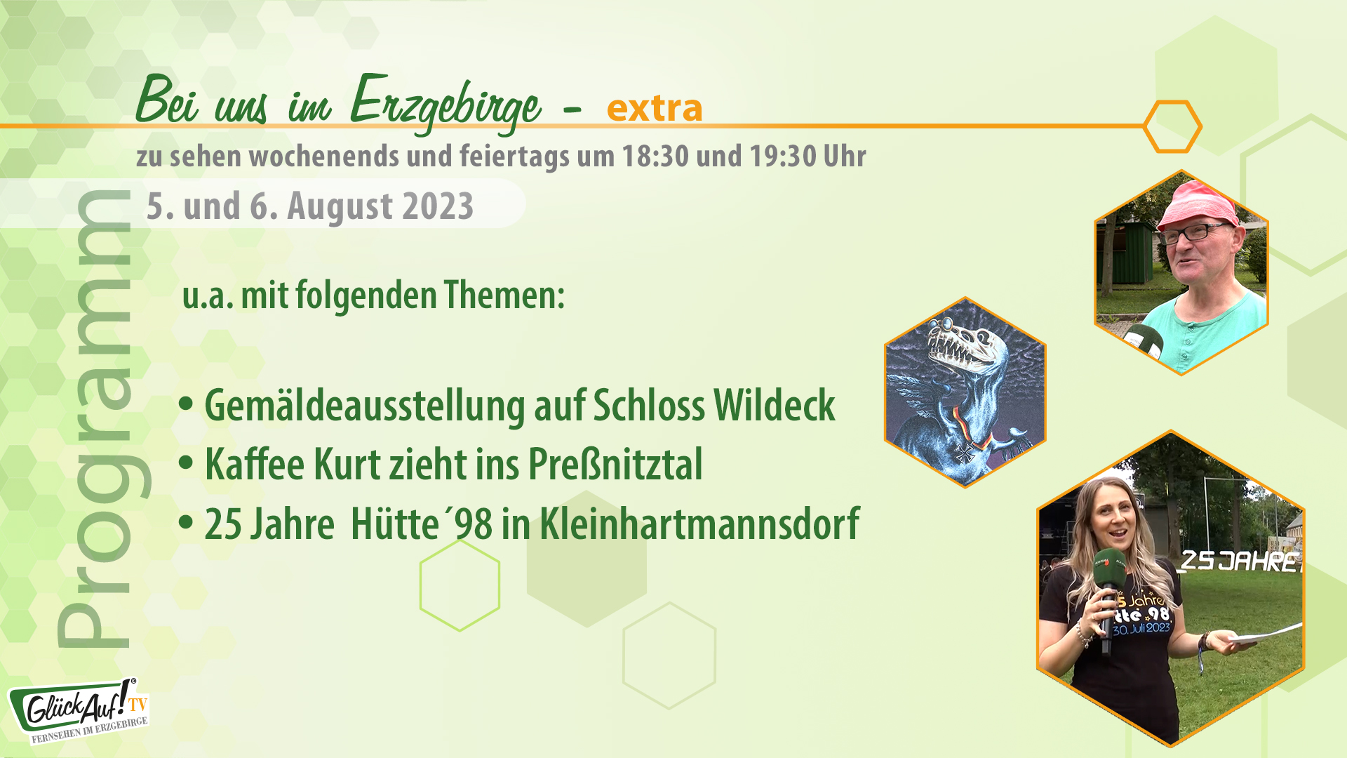 Bei uns im Erzgebirge - extra für das Wochenende der 31. Kalenderwoche 2023