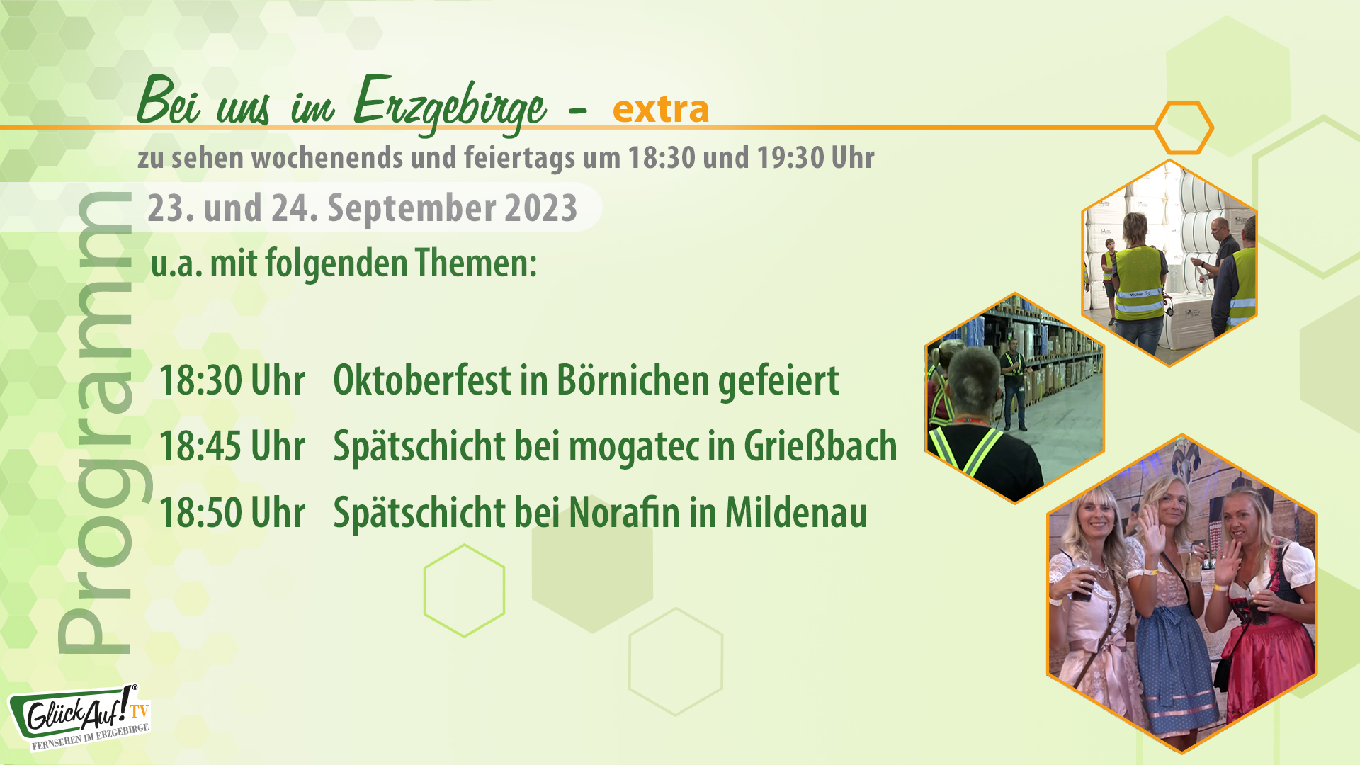 Bei uns im Erzgebirge - extra für das Wochenende der 38. Kalenderwoche 2023