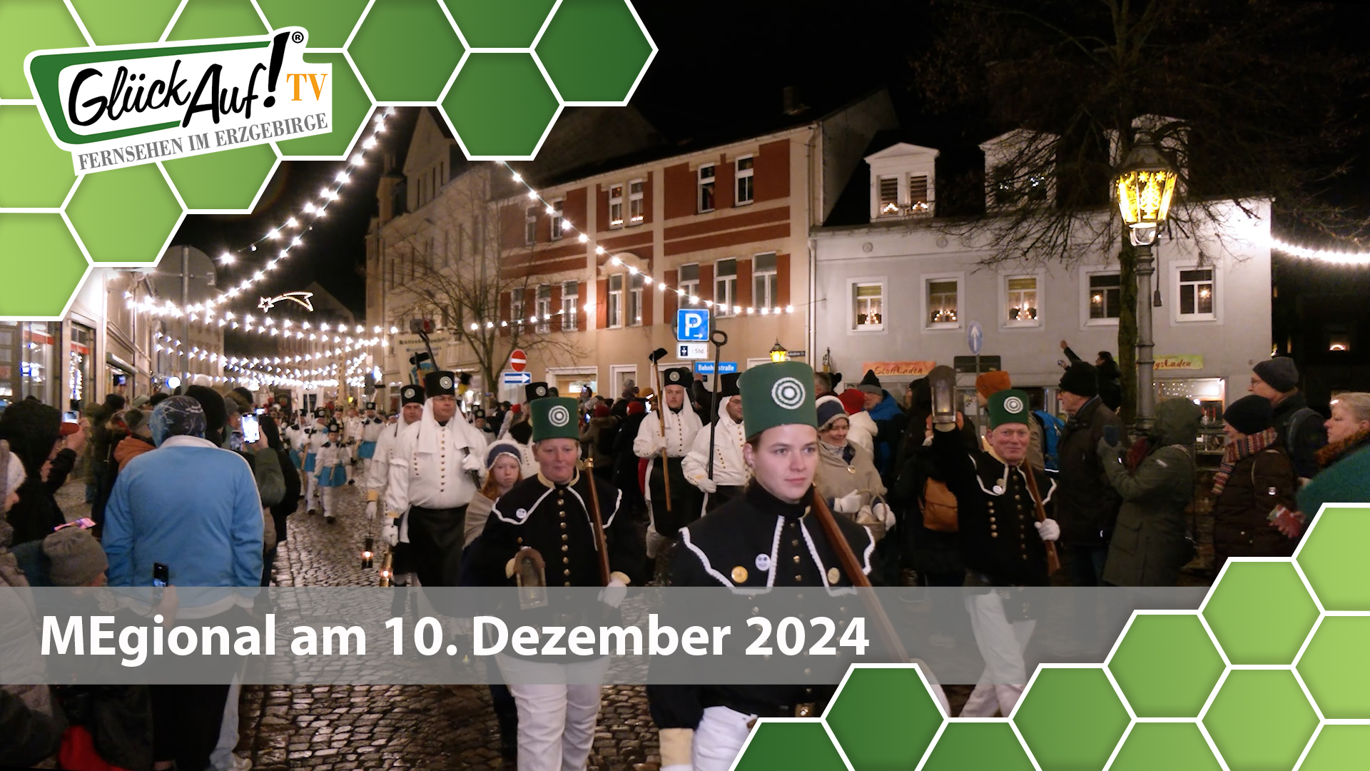 MEgional am 10. Dezember 2024 mit der Bergparade in Olbernhau