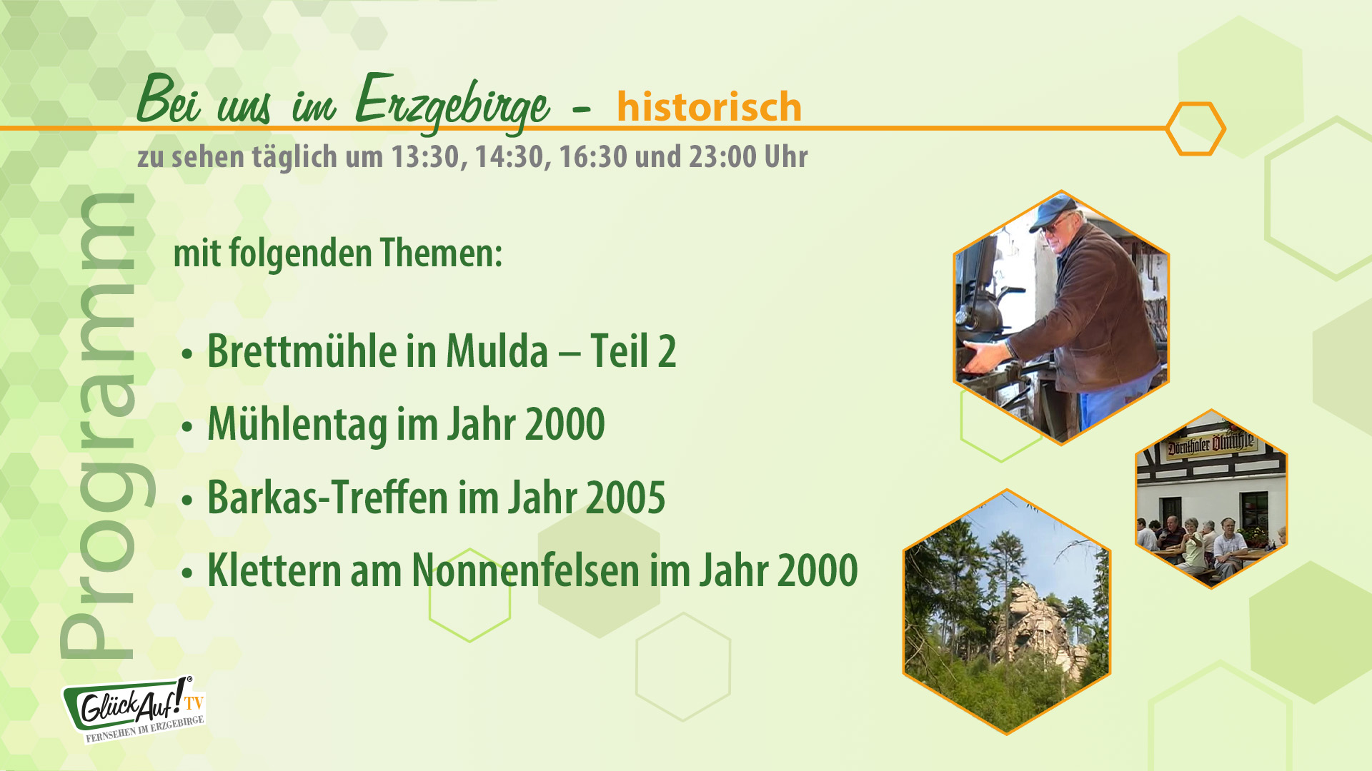 Bei uns im Erzgebirge - extra am 07.06. und 11.06. Bei uns im Erzgebirge - extra am 07.06. und 11.06.